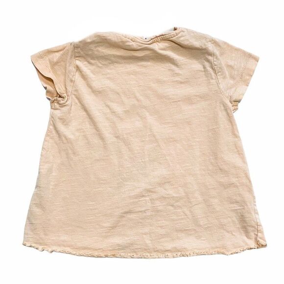 ZARA Coral Puff Print T-Shirt - Picture 3 of 3